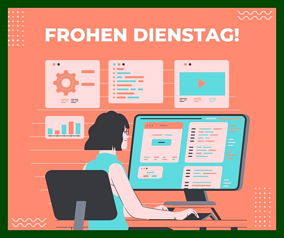 100 Guten Morgen Dienstag Bilder schöne Grüße 67 Guten Morgen Dienstag Frau Computer